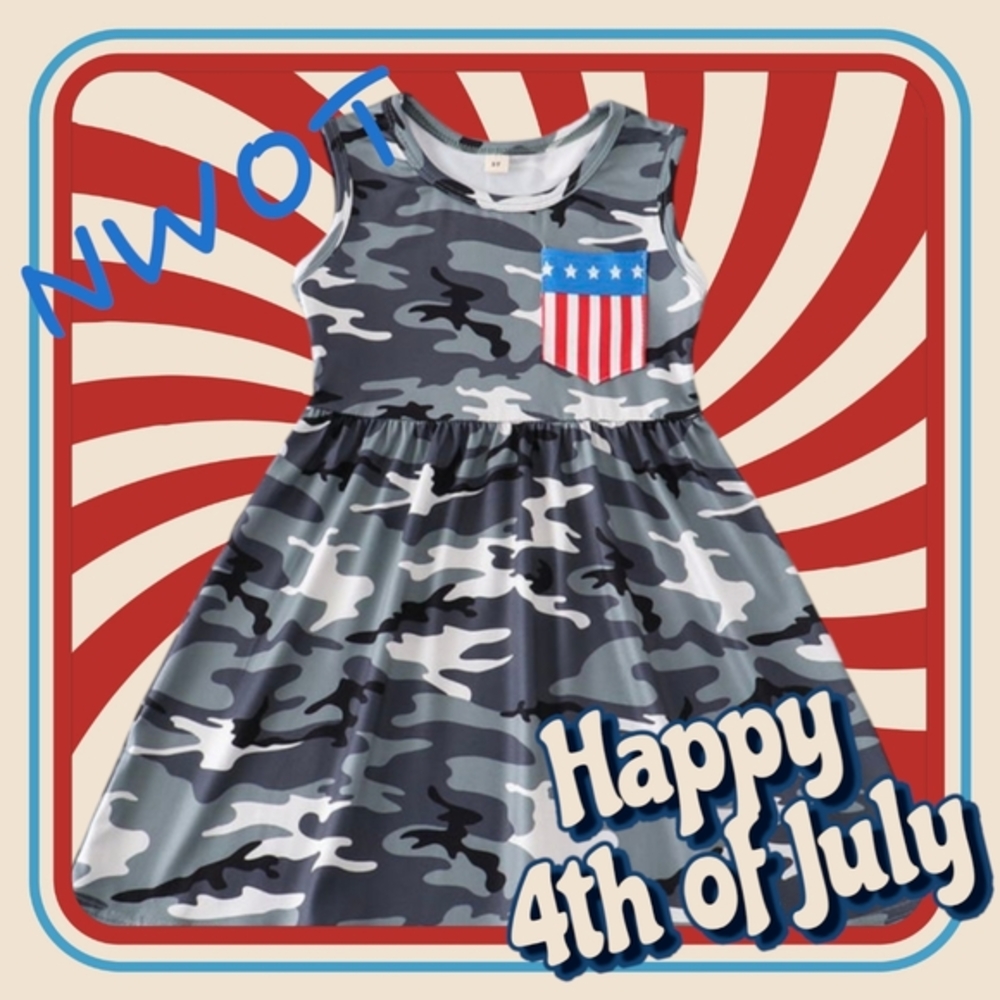 NWOT Camo/American Pocket Dress Various Sizes